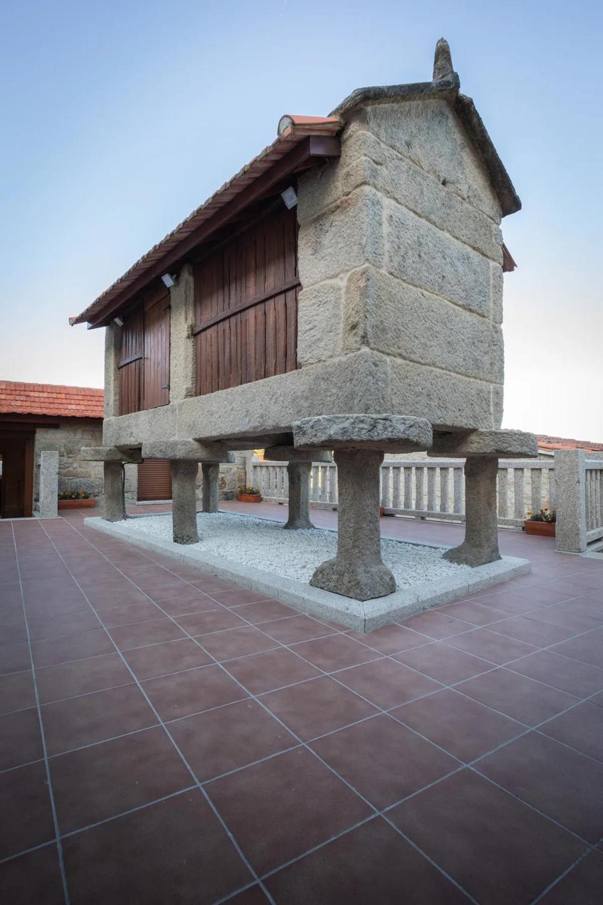 Casa Angelita Terraza Con Horreo Y Barbacoa Villa Poio Exterior photo