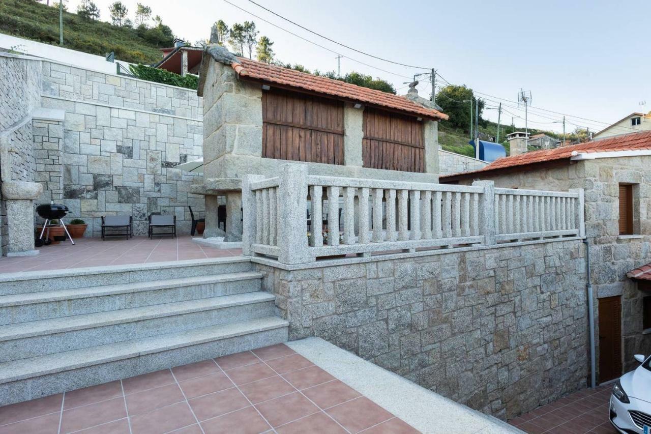 Casa Angelita Terraza Con Horreo Y Barbacoa Villa Poio Exterior photo